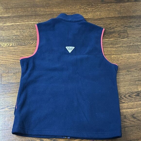 Men’s Columbia PFG Navy Fleece Vest - Size Small - Picture 6 of 6